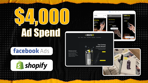Ecommerce Case Study: Portable Breathalyzer Brand With $4K Ad Spend (Real Data)